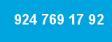 924 769 17 92 924 769 17 92